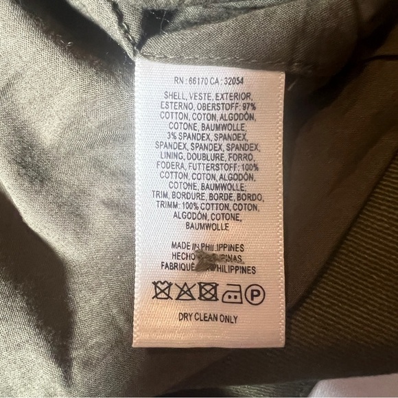 Holding Horses Cotton Army Green Canvas Colorblock Utility Mini Skirt, Size 8 - Picture 6 of 7